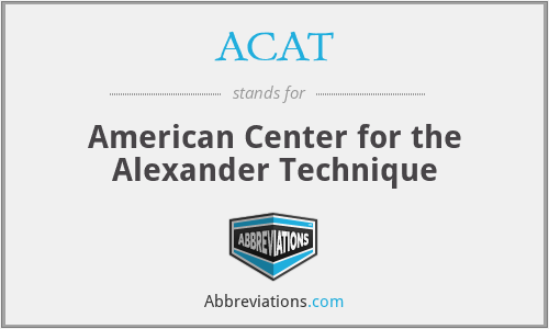 ACAT - American Center for the Alexander Technique