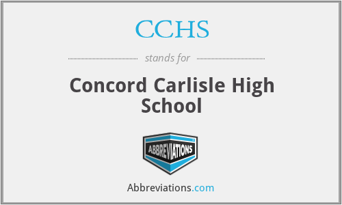 CCHS - Concord Carlisle High School