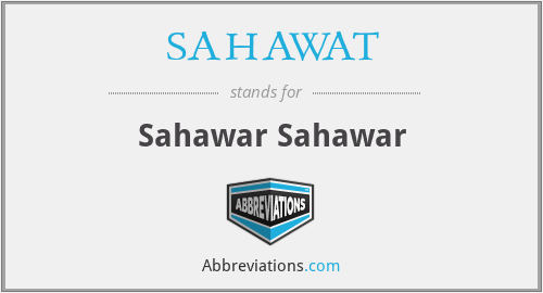 SAHAWAT - Sahawar Sahawar
