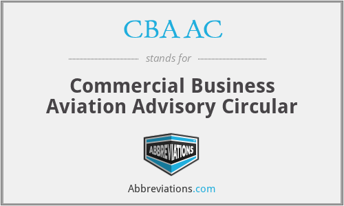 CBAAC - Commercial Business Aviation Advisory Circular