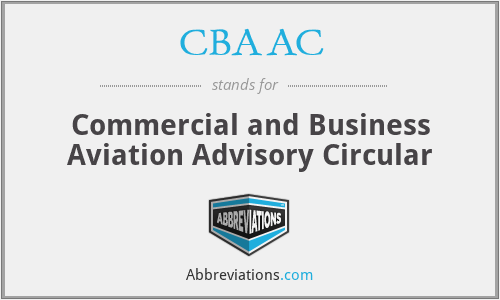 CBAAC - Commercial and Business Aviation Advisory Circular