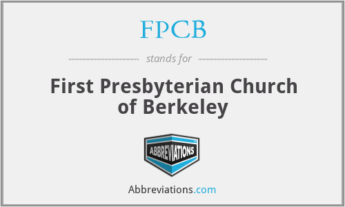 FPCB - First Presbyterian Church of Berkeley