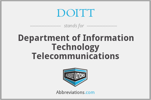 DOITT - Department of Information Technology Telecommunications