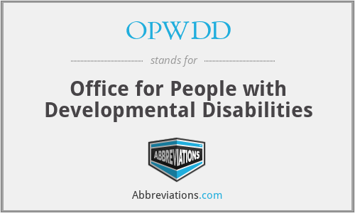 OPWDD - Office for People with Developmental Disabilities