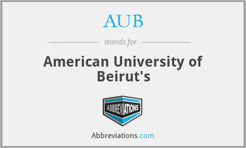 AUB - American University of Beirut's