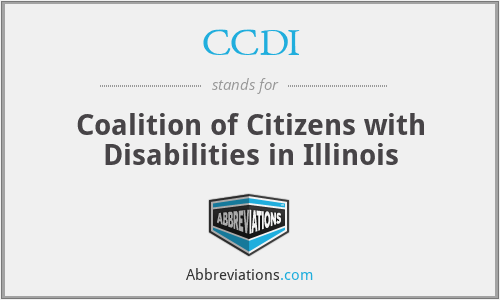 CCDI - Coalition of Citizens with Disabilities in Illinois