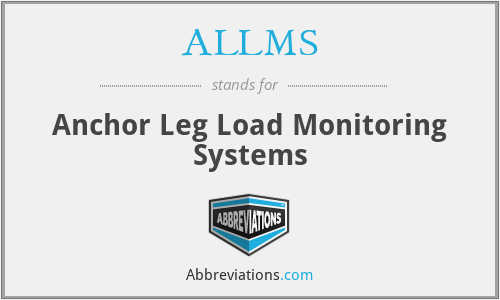 ALLMS - Anchor Leg Load Monitoring Systems