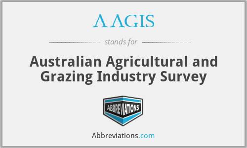 AAGIS - Australian Agricultural and Grazing Industry Survey
