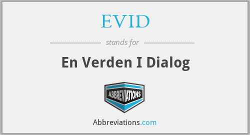 EVID - En Verden I Dialog