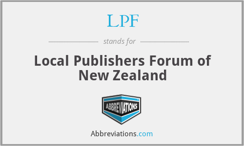 LPF - Local Publishers Forum of New Zealand