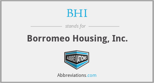 BHI - Borromeo Housing, Inc.