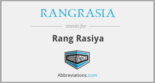 RANGRASIA - Rang Rasiya