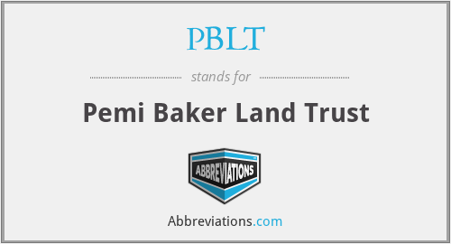 PBLT - Pemi Baker Land Trust