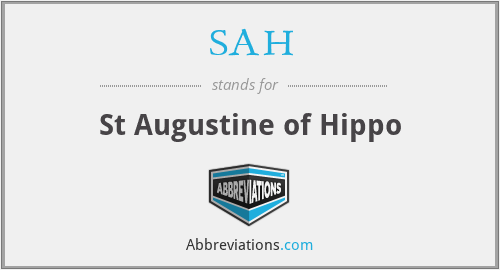 SAH - St Augustine of Hippo