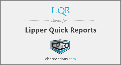 LQR - Lipper Quick Reports