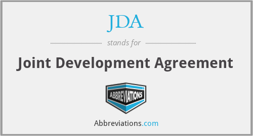 JDA - Joint Development Agreement