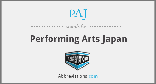 PAJ - Performing Arts Japan