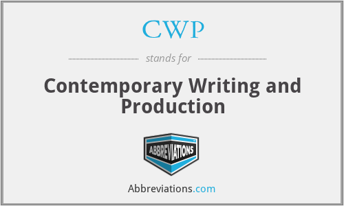 CWP - Contemporary Writing and Production