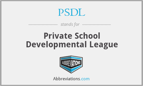 PSDL - Private School Developmental League
