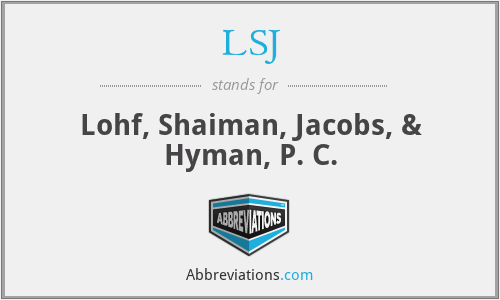 LSJ - Lohf, Shaiman, Jacobs, & Hyman, P. C.