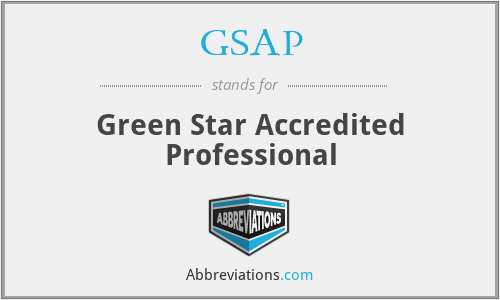 GSAP - Green Star Accredited Professional