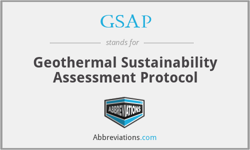 GSAP - Geothermal Sustainability Assessment Protocol