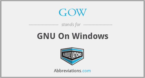 GOW - GNU On Windows
