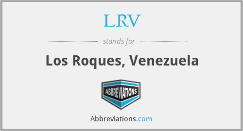 LRV - Los Roques, Venezuela