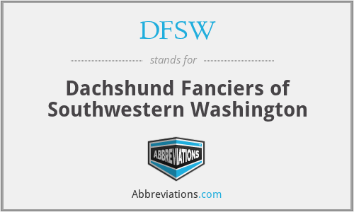 DFSW - Dachshund Fanciers of Southwestern Washington