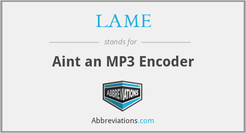 LAME - Aint an MP3 Encoder