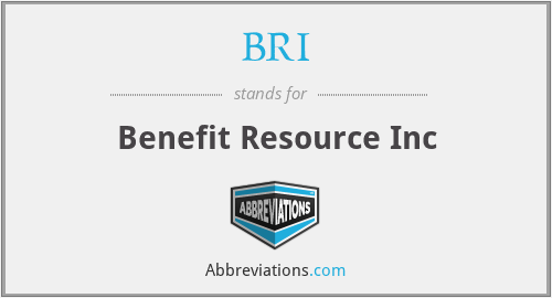 BRI - Benefit Resource Inc