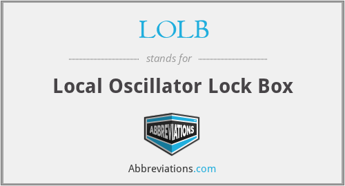 LOLB - Local Oscillator Lock Box