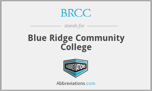 BRCC - Blue Ridge Community College