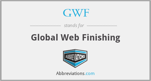 GWF - Global Web Finishing