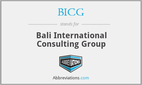 BICG - Bali International Consulting Group