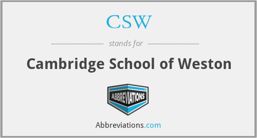 CSW - Cambridge School of Weston