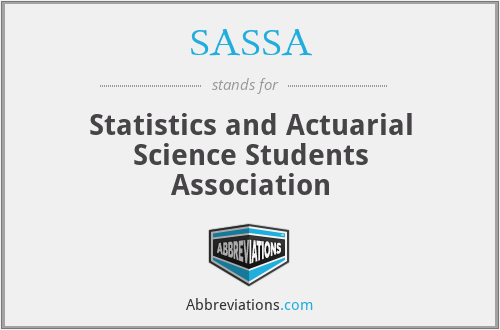 SASSA - Statistics and Actuarial Science Students Association