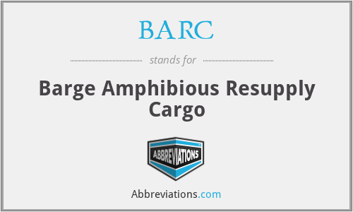 BARC - Barge Amphibious Resupply Cargo