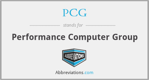 PCG - Performance Computer Group