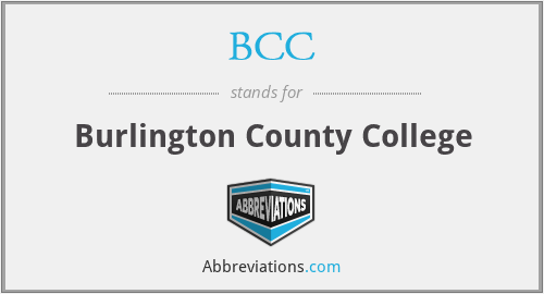 BCC - Burlington County College