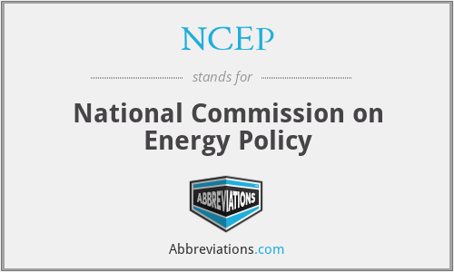 NCEP - National Commission on Energy Policy