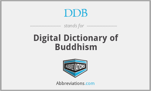 DDB - Digital Dictionary of Buddhism