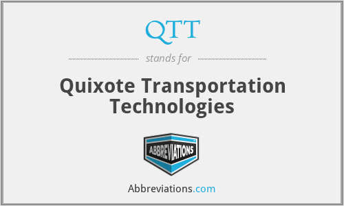 QTT - Quixote Transportation Technologies