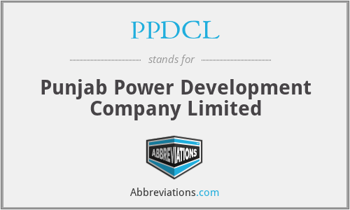 PPDCL - Punjab Power Development Company Limited