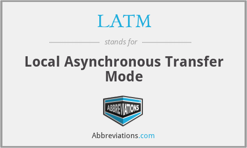 LATM - Local Asynchronous Transfer Mode