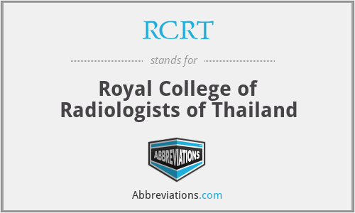 RCRT - Royal College of Radiologists of Thailand