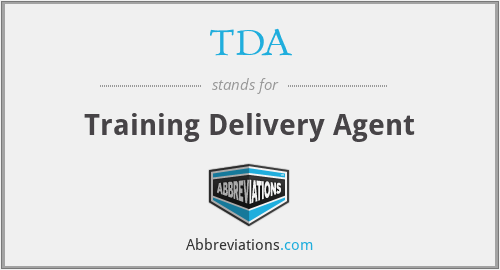 TDA - Training Delivery Agent