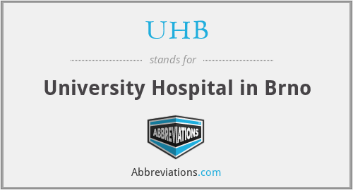 UHB - University Hospital in Brno