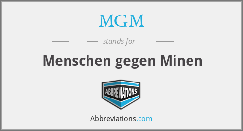 MGM - Menschen gegen Minen