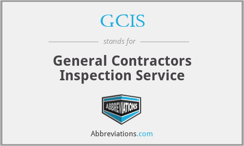 GCIS - General Contractors Inspection Service